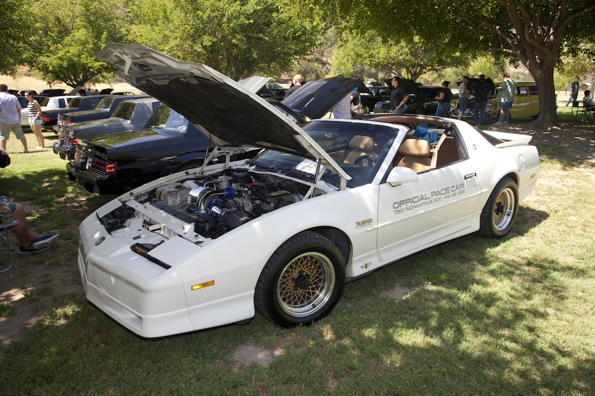 Dave Brecht’s 1989 Turbo Trans Am is as rare as they come, and one of only two at the show. He’s owned it for 11 years and thanks to a 70K-mile stock shortblock, ported iron heads, a 61-52 turbo, roller cam and other supporting mods, it makes 518hp and 572 lb-ft of torque at the wheels and has run a best of 11.10 @ 119 mph.