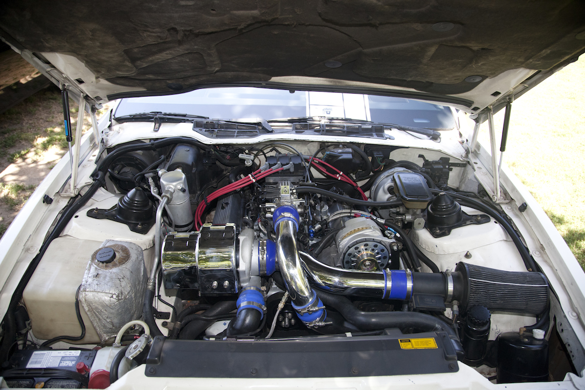  Here’s a closer look under the hood of Dave Brecht’s 1989 Turbo Trans Am that makes over 500hp at the wheels and runs deep 11s.