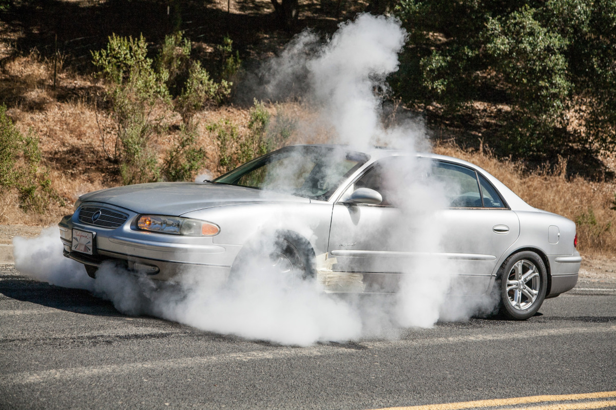 We just love burnouts, especially ones in a Regal GS. It’s so wrong, well, it’s right!
